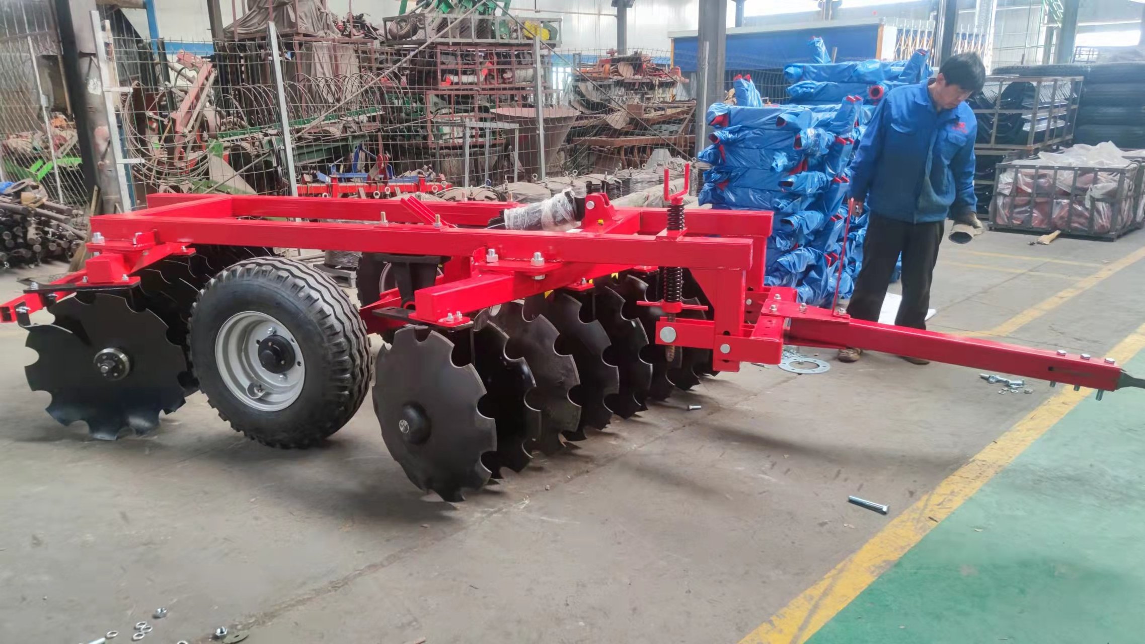 farm cultivator tractor mounted hydraulic heavy duty disc harrow for sale