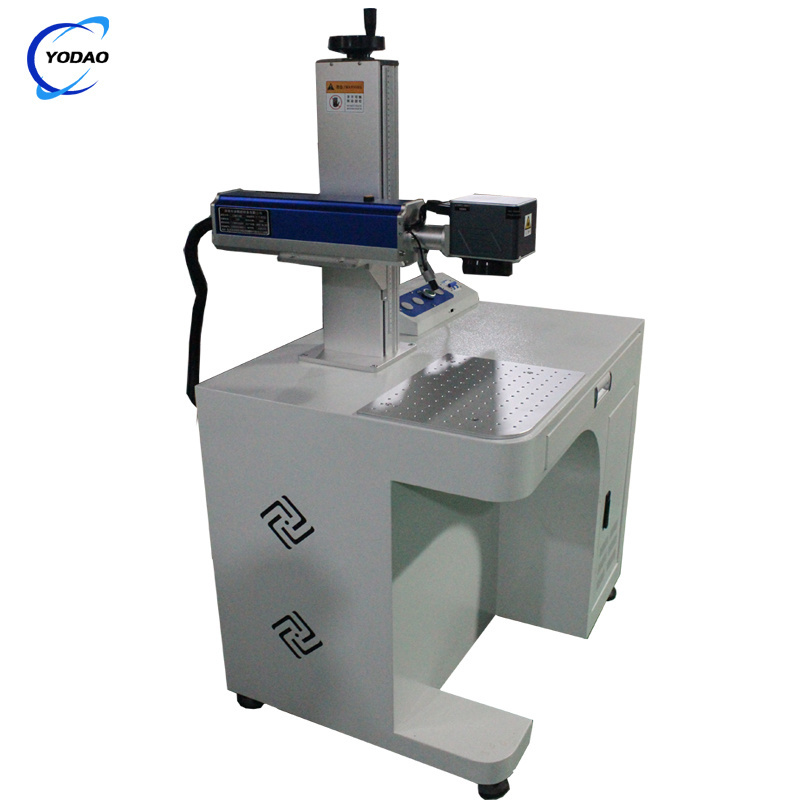 Fiber laser marking machine Metal nameplate milk powder can pencil engraving machine coding engraving machine