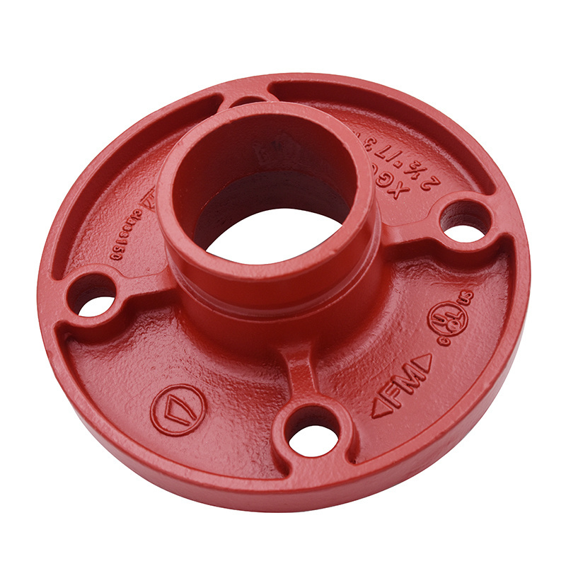 China Factory Sale OEM Industrial equipment accessories Ductile iron grooved pipe fittings Flange