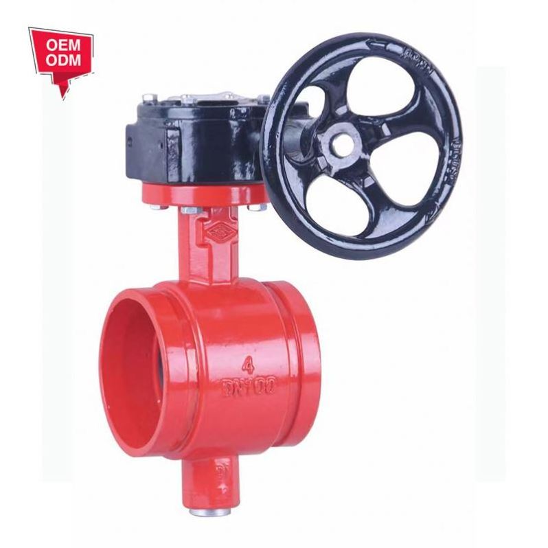 Soft Seal Resilient Seated Cast Iron Flange Type Stainless Steel Grooved Gate Valve