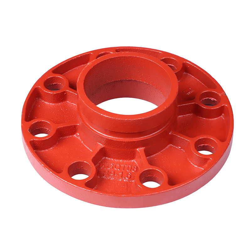 China Factory Sale OEM Industrial equipment accessories Ductile iron grooved pipe fittings Flange