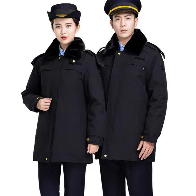 Black Style Security Guard Uniform Security Officer Jacket Servicio De Seguridad Men's and Women's Uniform