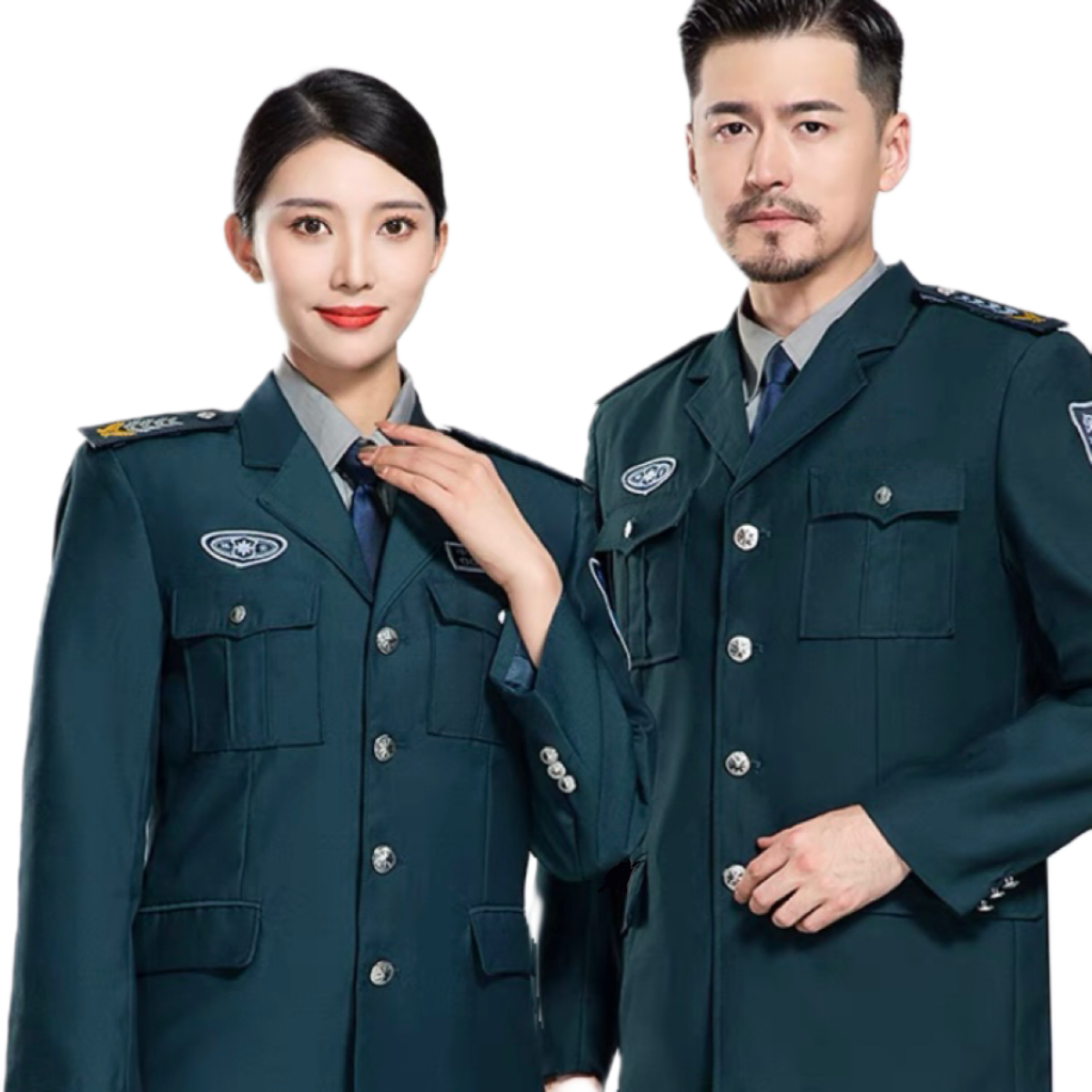 Spring and Autumn Custom Wholesale High Quality Airline Aviation Green Men Women Pilot Uniforms Staff Uniforms