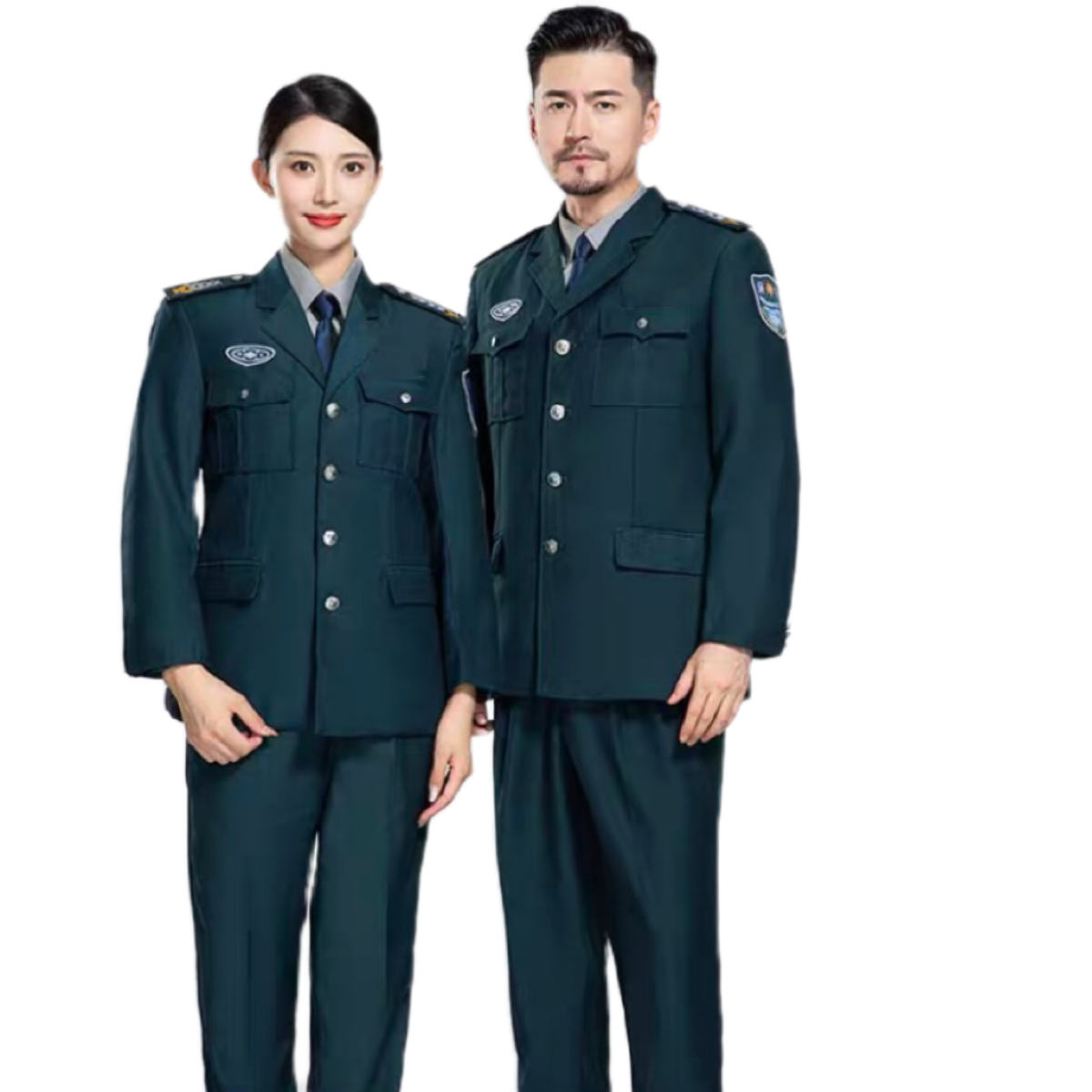 Spring and Autumn Custom Wholesale High Quality Airline Aviation Green Men Women Pilot Uniforms Staff Uniforms