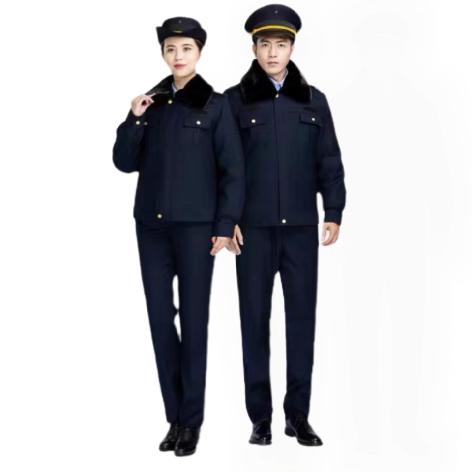 Black Style Security Guard Uniform Security Officer Jacket Servicio De Seguridad Men's and Women's Uniform