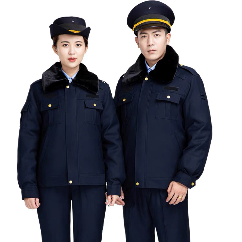 Black Style Security Guard Uniform Security Officer Jacket Servicio De Seguridad Men's and Women's Uniform