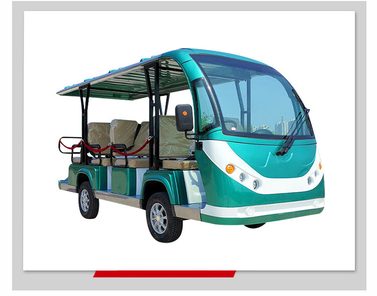 Open Top Can Be Added Glass Doors Ce Approved Retro Style 11 Seaters Electric Tour Bus Sightseeing Car With Sunshade