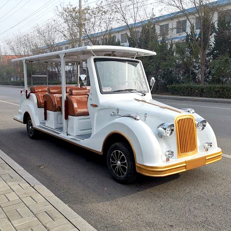 11 Seater Antique Battery Operated Golf Tourism Carts Vintage Cart Electric Classic Mini Sightseeing Car