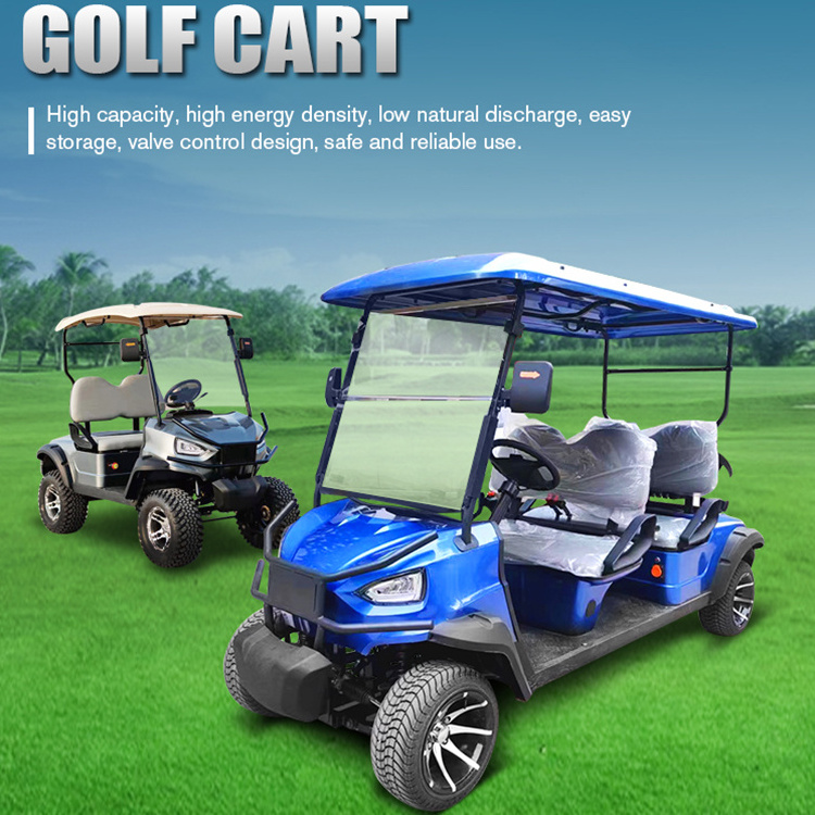 Multifunctional Scenic Spots 4 Wheel 6 Seater Cars Adults Vehicle Electric Golf Cart