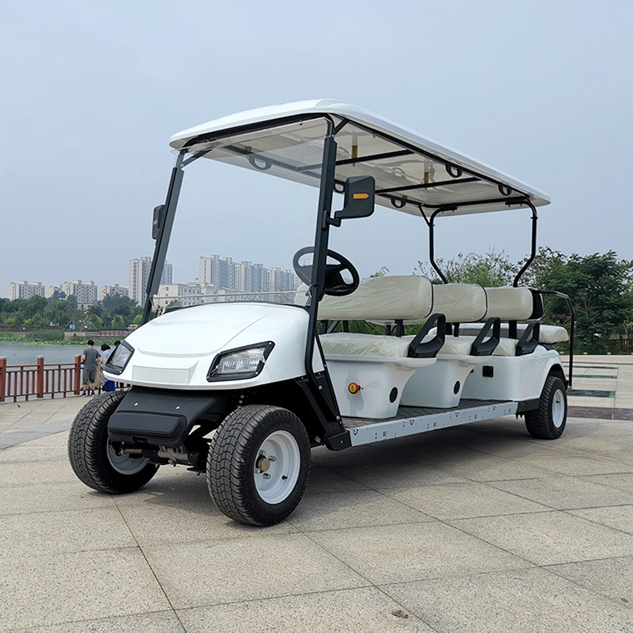 Cheap Luxury 8 Seater Low Speed Vehicle 4 Wheel Drive Push Electric Street Legal Golf Cart For Sale