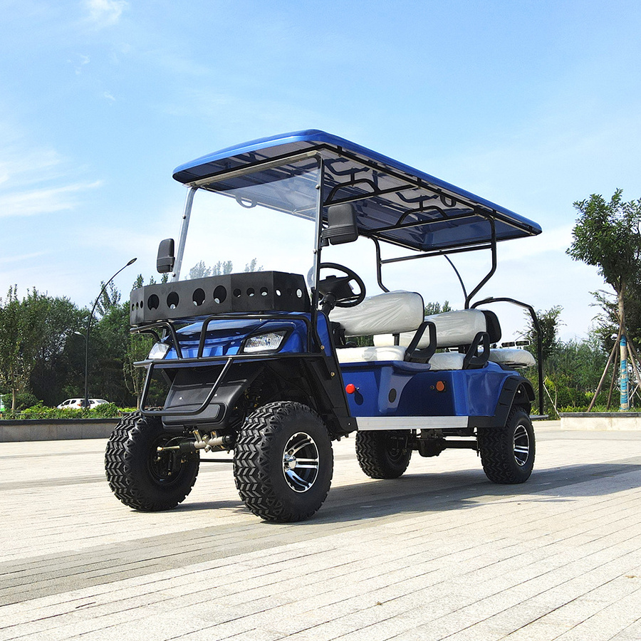 Price 6 Passenger Club Car 6 Seater 4 Wheels And Tires Chinese Lithium Battery Cheap Electric Golf Carts