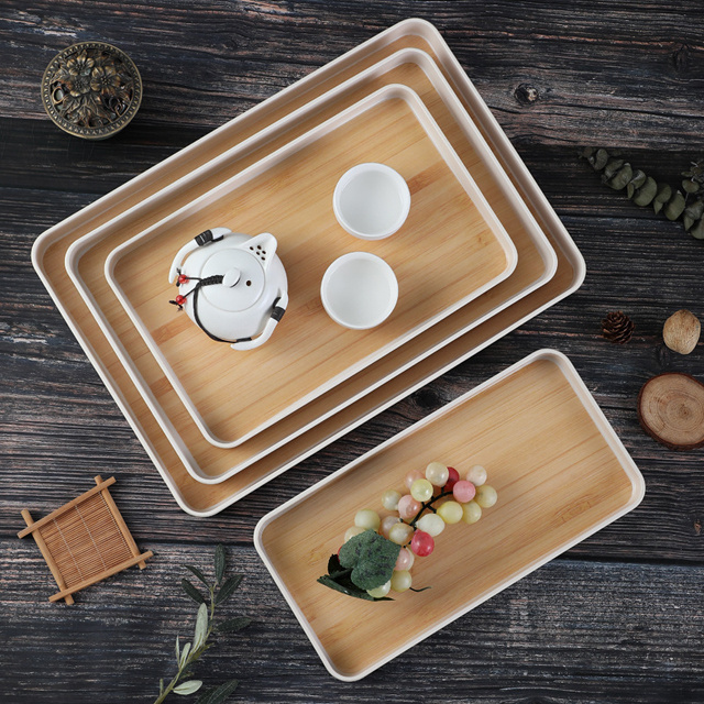 Factory direct sales Yiheng High cost performance Customized Melamine reliable quality Tray 100% Melamine Tray