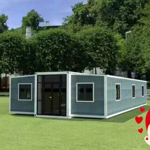 40 Ft 20 Modern Prefab Living Villa Expandable Container House 2 3 4 5 Bedroom Insulated Prefabricated Portable Mobile Home