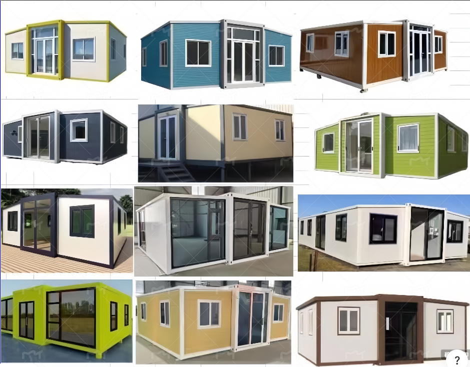 Granny Flat Woodgrain 40 Ft 20 Modern Prefab Expandable Container House Living Mobile Prefabricated Villa Home 3 Bedroom