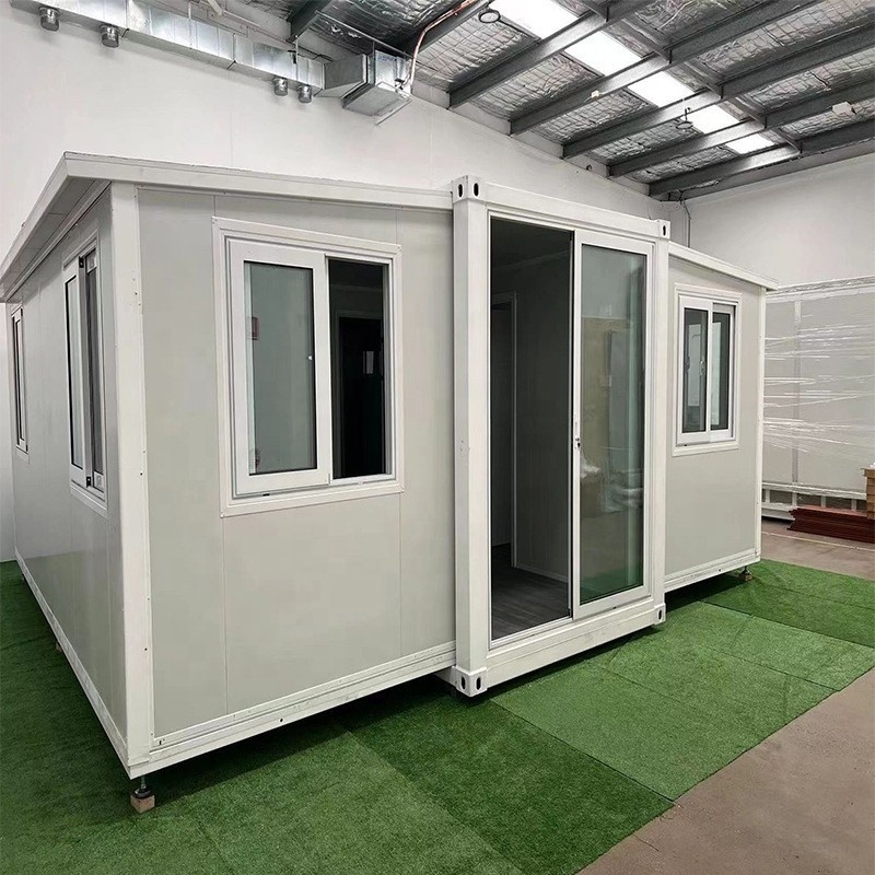 Granny Flat Woodgrain 40 Ft 20 Modern Prefab Expandable Container House Living Mobile Prefabricated Villa Home 3 Bedroom