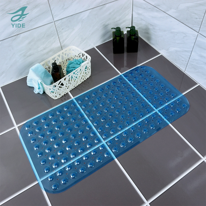 YIDE Non-Slip Bath Tub Mat  with Suction Cups and Drain Holes AntiSlip Bathroom shower Mat non slip