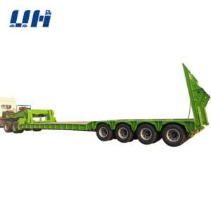 YIHAI Trailer 3 Axles 60 Tons 100 Ton Lowboy Loader Lowbed Low Bed Truck Semi Trailer