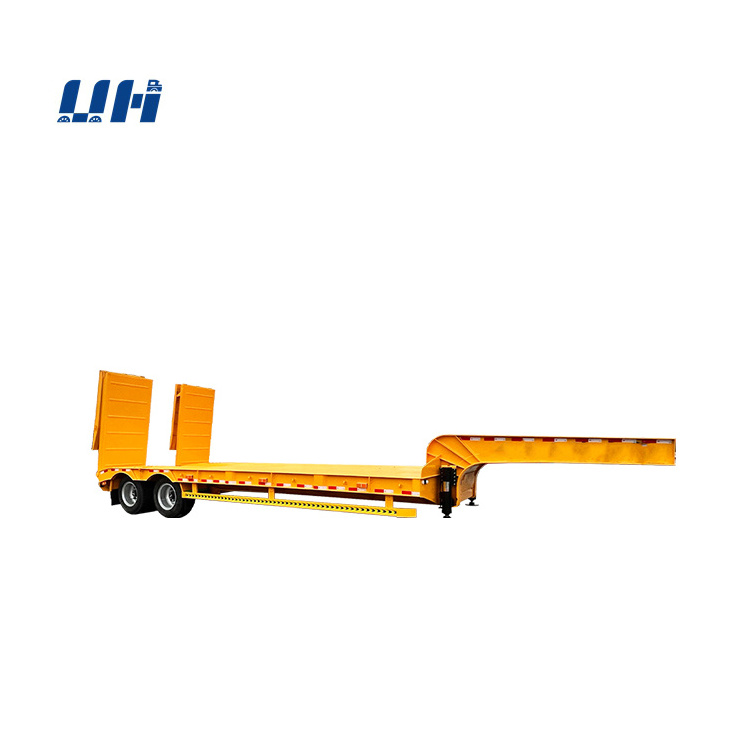 Low Price China Trailers Multipurpose Drop Down Carrier Low Bed Semi-trailer For Sale