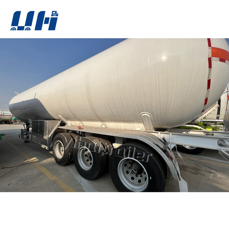 Best Price 30-60m3 Stainless Steel LPG CNG LNG Tanker Gas Tank Trailer for LPG Transport