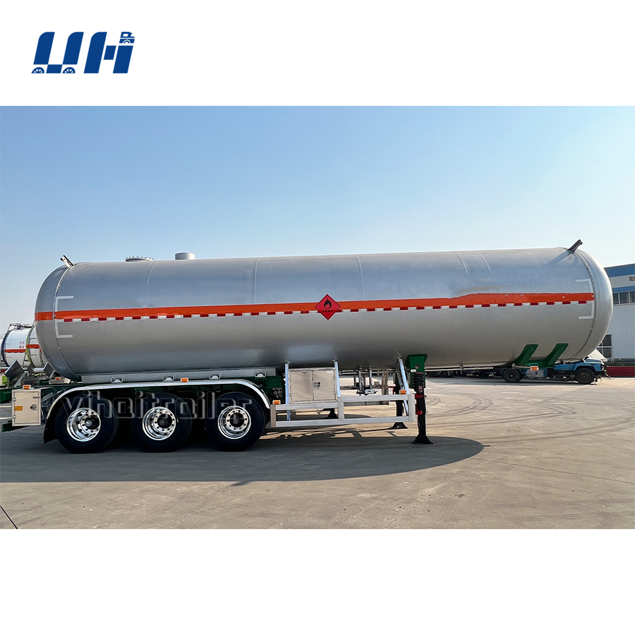 3 axle 6 tyre 35000L/56000L LPG Tank Semi Trailer Semi Trailer Lpgsemi Trailer Box