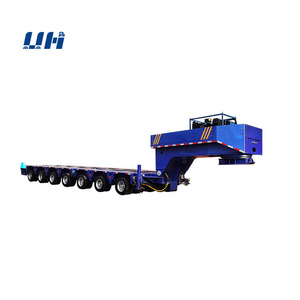 YH Brand 7 Line 14 wheel Self-Propelled Bridge Beam Type Carriage Modular Semi Truck Trailer for Sale