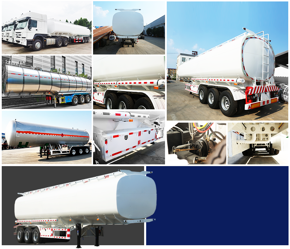 Best Price 30-60m3 Stainless Steel LPG CNG LNG Tanker Gas Tank Trailer for LPG Transport