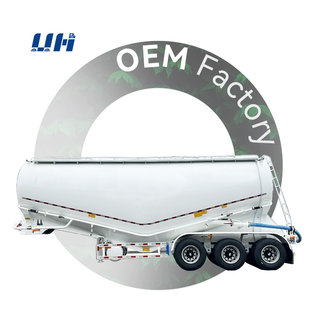 40 35 cbm Cement Bulker Diesel Engine Cement Grain Dry Powdery Bulk Tank Trailer For Sale