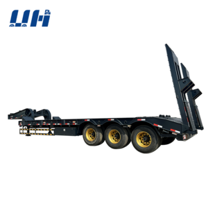 New YIHAI Gooseneck Trailers Factory Price 60 80 100 Tons 3 4 5 Axle Lowboy Low Bed Semi Truck Trailer