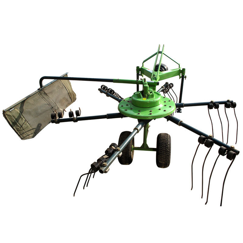 Factory supply high quality tractor trailed pto driven small hay rotary rake and tedder