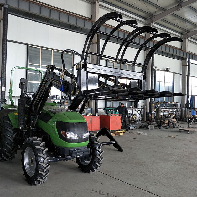 Small Front End Loader Bucket Tractor Post Hole Digger Front End Loader With Mower Attachments