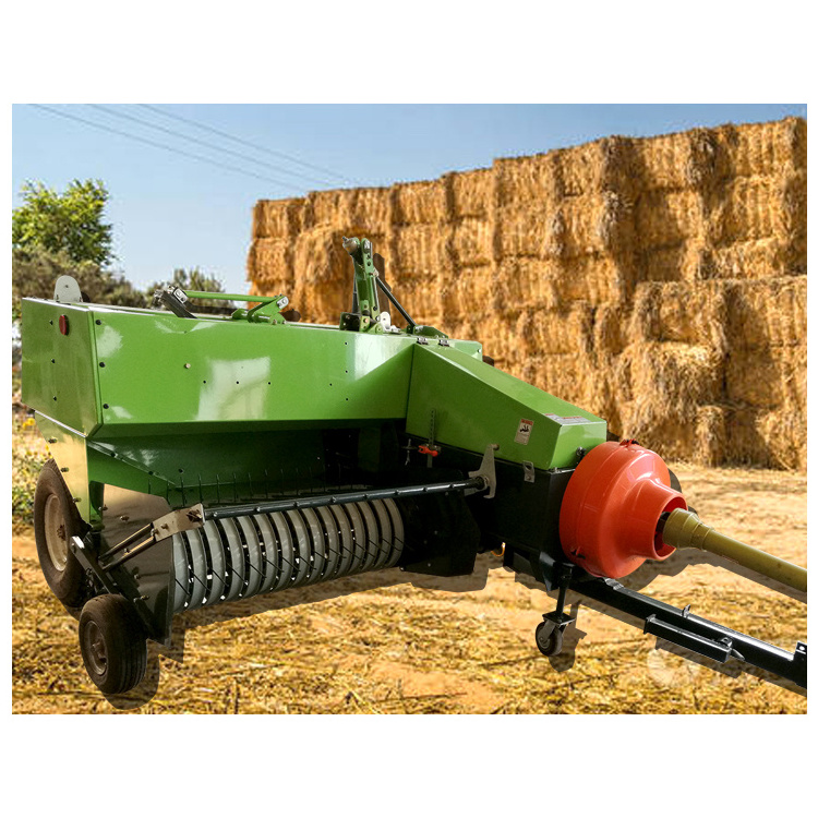 Hot sale new CE manual PTO driven hay and pine rice straw mini square baler machine for sale with low price