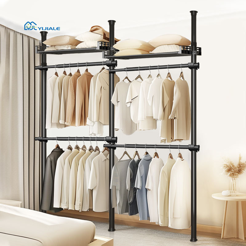 Yijiale Landing Durable Easy Moving Walldrope Wardrobe Bedroom Closet Metal Prices Portability Wardrobe Open System