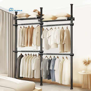 Yijiale Landing Durable Easy Moving Walldrope Wardrobe Bedroom Closet Metal Prices Portability Wardrobe Open System