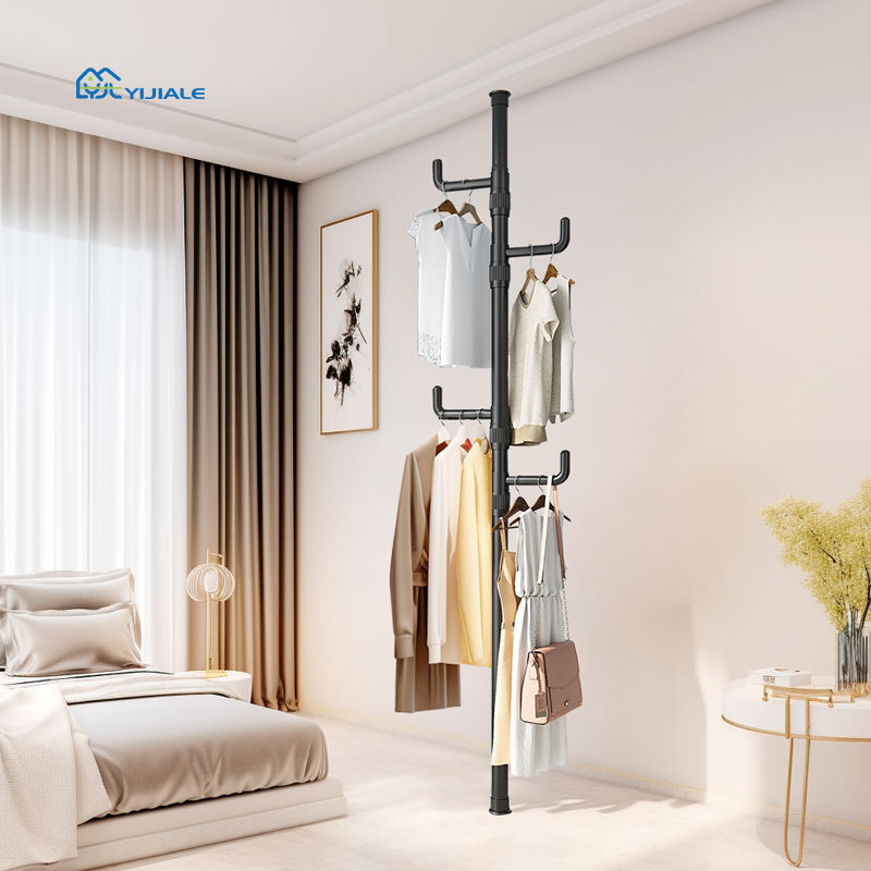 E-commerce Odm Oem DIY Accessories Black Coat Stands White Foldable Clothes Drying Hat Rack Hanger