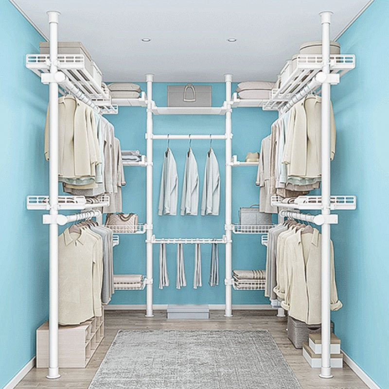 Multipurpose Bedroom Wardrobe Closet Wardrobe System Simple Wholesale Modern Open Simple Portable Combination Wardrobe