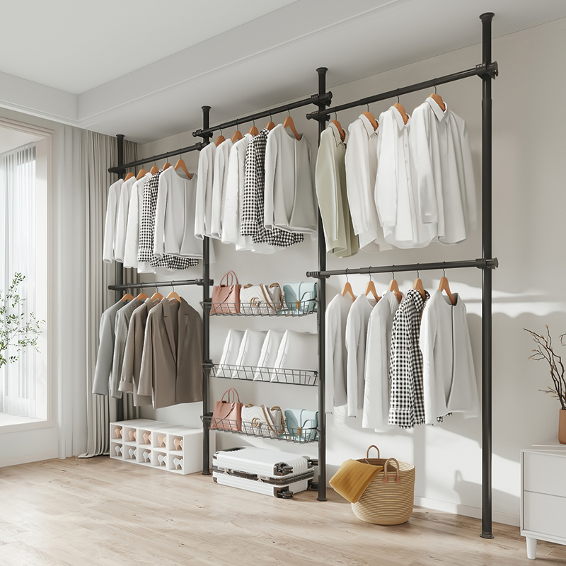 Multipurpose Bedroom Wardrobe Closet Wardrobe System Simple Wholesale Modern Open Simple Portable Combination Wardrobe