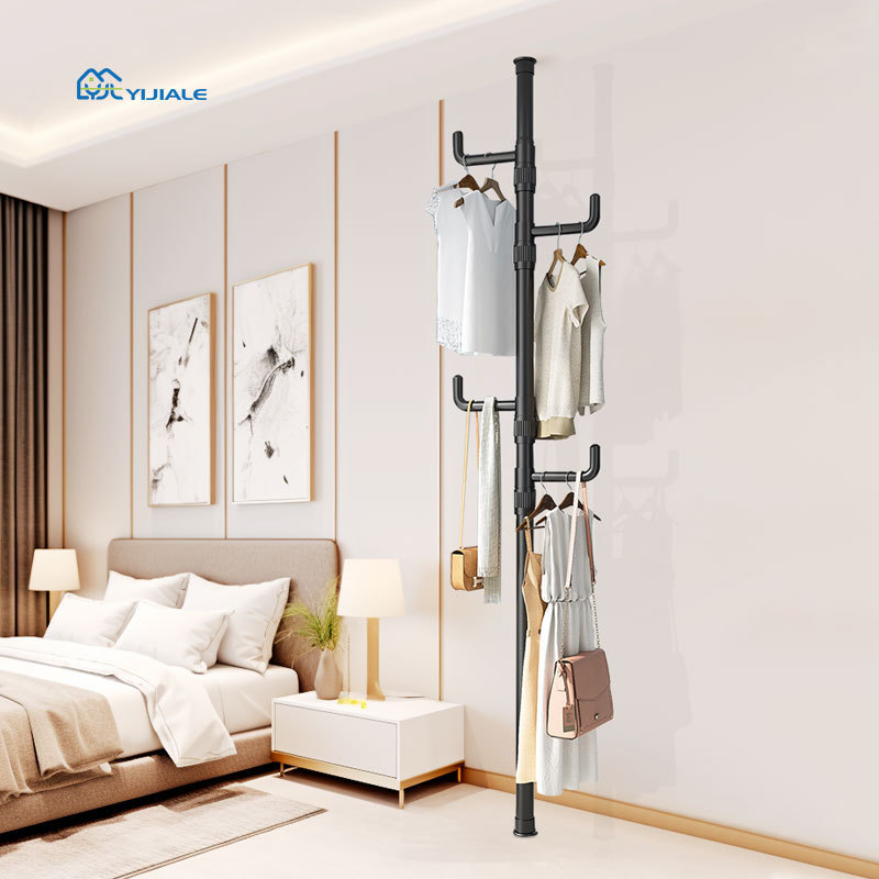 Hot Sale Clothes Standing Rack Corner Floor Tree Metal Coat Rack Stand Entryway Hanging Clothes Rack