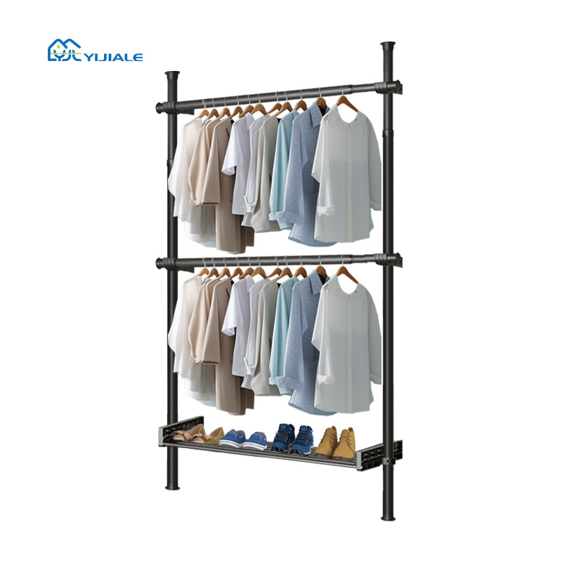 Multifunction Home Furniture Easy Installation 32mm Clothes Rack for Clothing Store Clothes Drying Rack