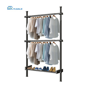 Multifunction Home Furniture Easy Installation 32mm Clothes Rack for Clothing Store Clothes Drying Rack