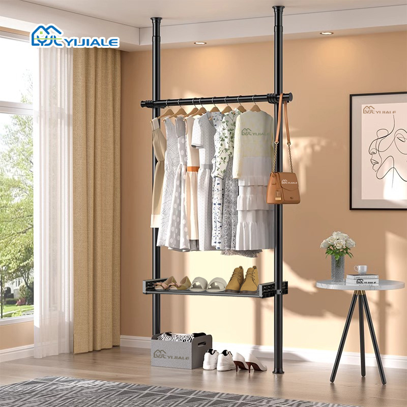 Multifunction Home Furniture Easy Installation 32mm Clothes Rack for Clothing Store Clothes Drying Rack