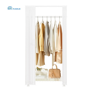 YIJIALE Net Base Partition Storage Rack Wardrobe Heavy-duty Small Closet Shoes and Wardrobe for Room