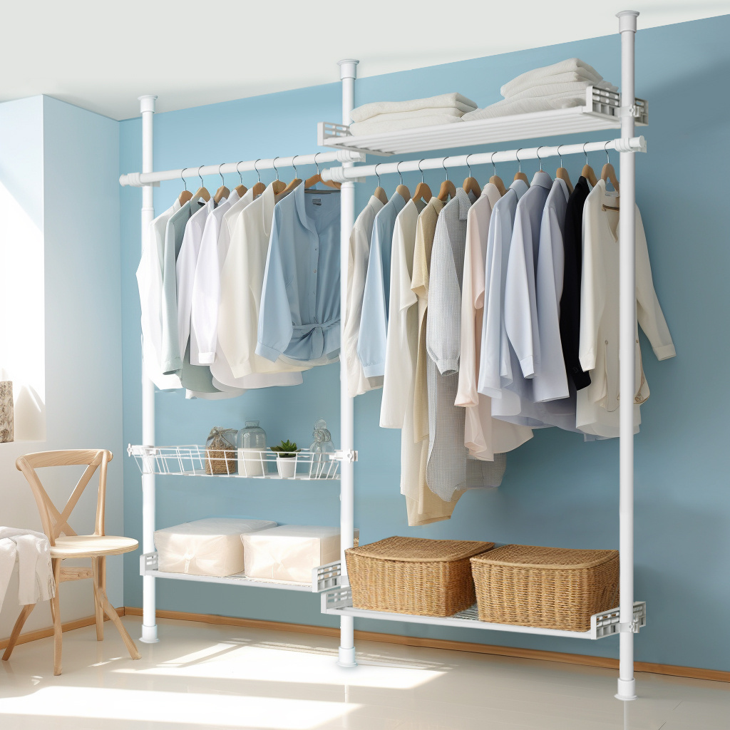 Detachable Clothes Rack Bedroom Wardobe Closet Wardrobe Portable Customized Walldrope Steel Wardrobes Bedroom Closet