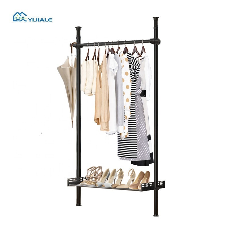 Home Clothes Stands & Shoe Racks Folding Open Pipe Clothes Racks For Hanging Clothes And Shoes