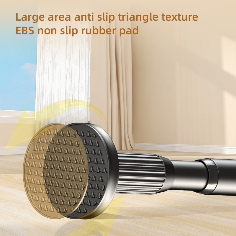 No punching Bath expandable shower poles No rust Balcony clothes curtain hanging rod telescopic curtain rod for Bedroom