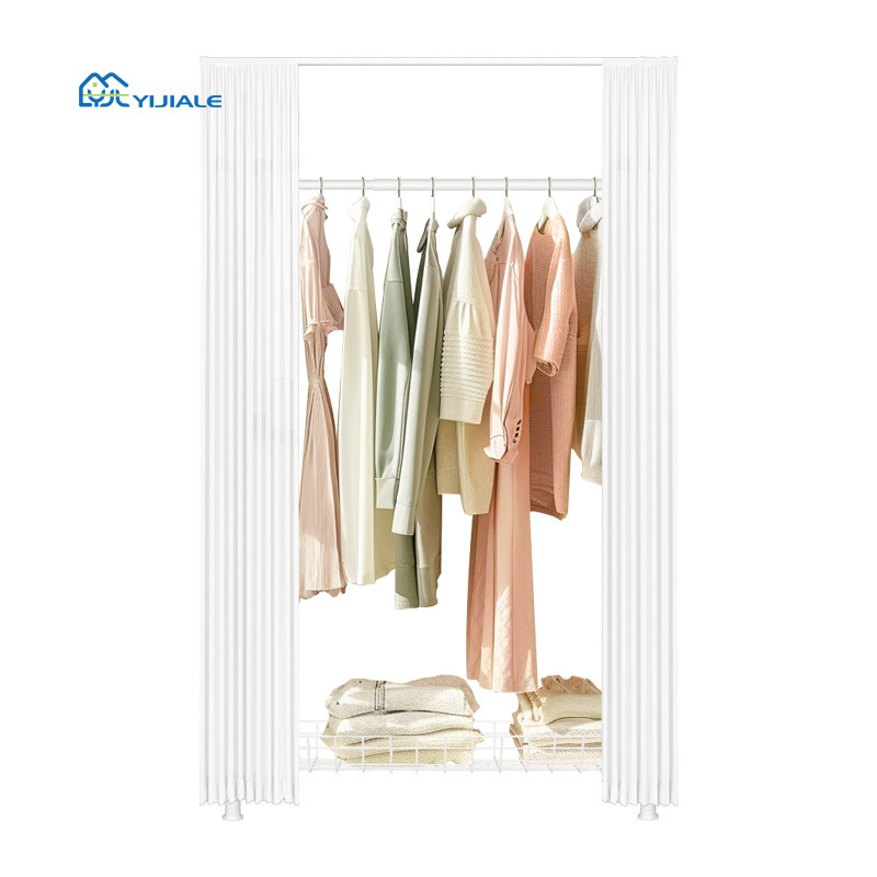 YIJIALE Easy Installation Multi-Function Custom Made Wardrobe Open System Portable Cloth White Wardrobe Bedroom Closet In Closet