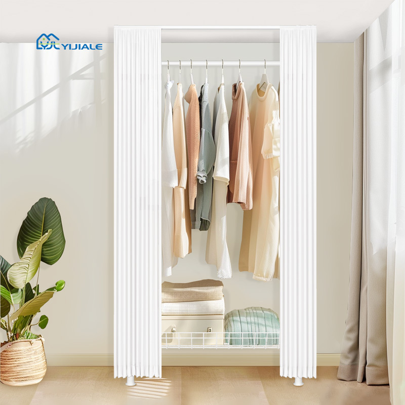 YIJIALE Clothes Closet Para Habitacion Bedroom Wardrobe Closet Metal Customized Portable Wardrobes