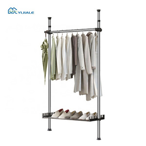 Fashion Clothes Display Rack Clothes Stands Shoe Racks Stainless Steel Detachable Commercial Clothes Rack