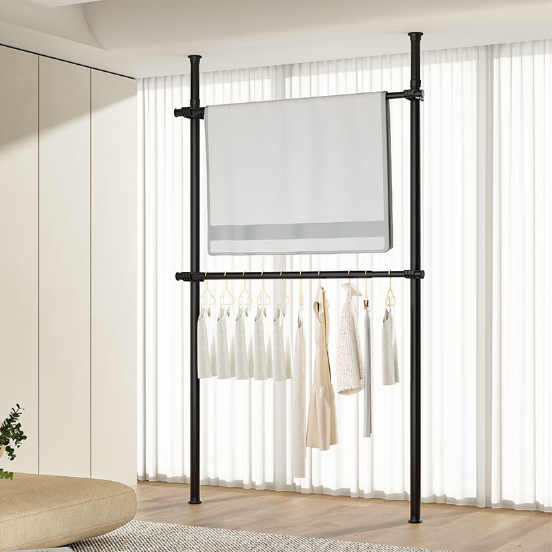 Wholesale Entryway Floor Metal Coat Rack Stand Simple Clothes Racks & Rails Hanging Bag Hat Small Coat Stand