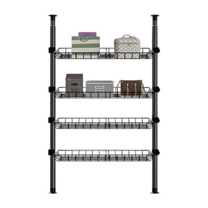 Modern style metal storage organizer cabinet heavy duty drying rack  bedroom closet walldrope white portable clothes wardrobe