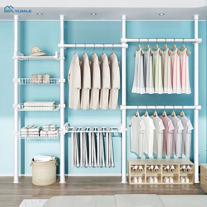 High Quality Modern Metal Closet Wardrobe System Bedroom Custom Combination Diy Suspension Rod Closet System